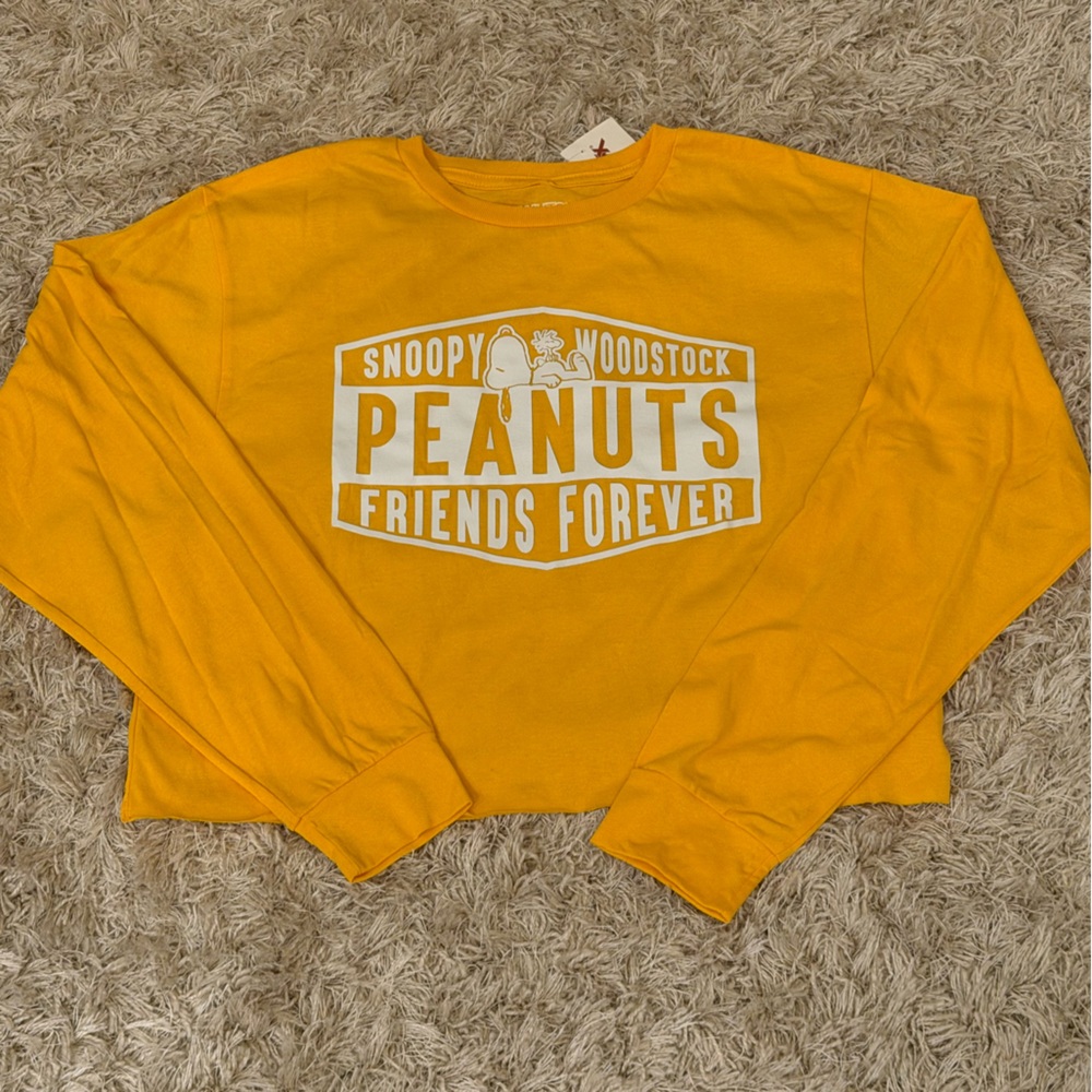 Peanuts Friends Forever Yellow Long Sleeve Tee